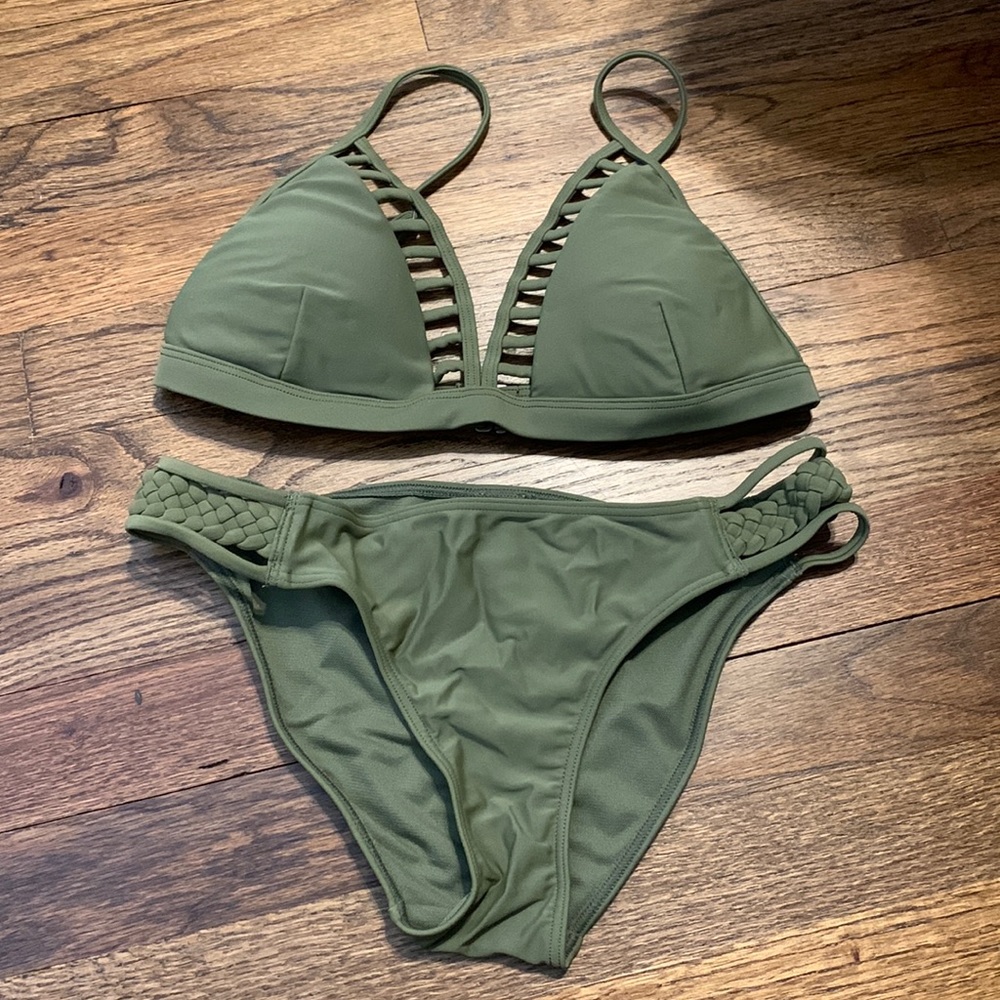 Hollister Olive Green Bikini